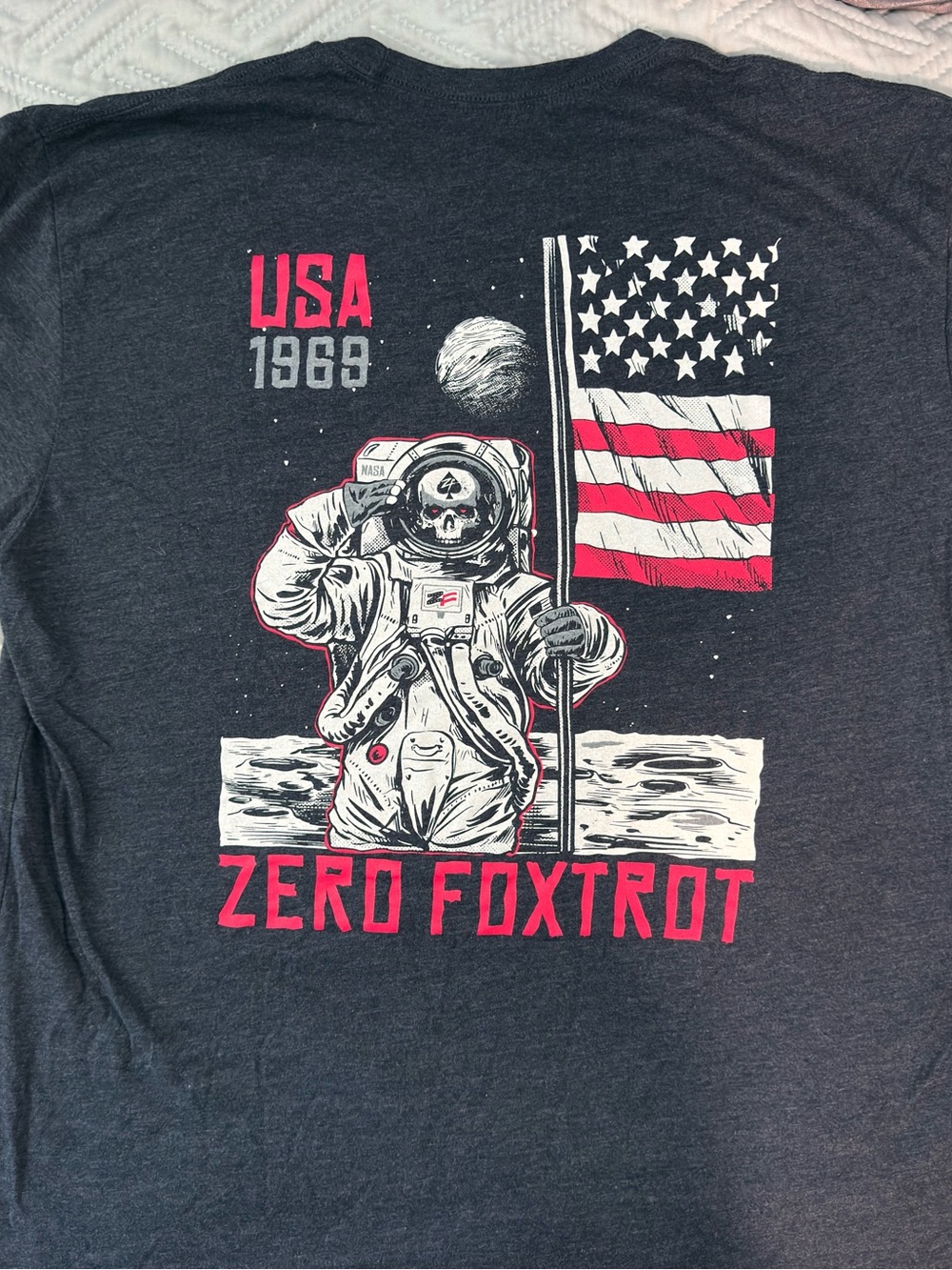 Zero Foxtrot USA 1969 Astronaut Graphic Tee - XL NASA Space